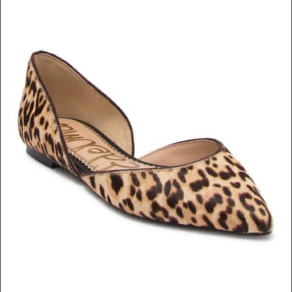 Sam Edelman Rodney Dyed Calf Hair Leopard Flat 7.5